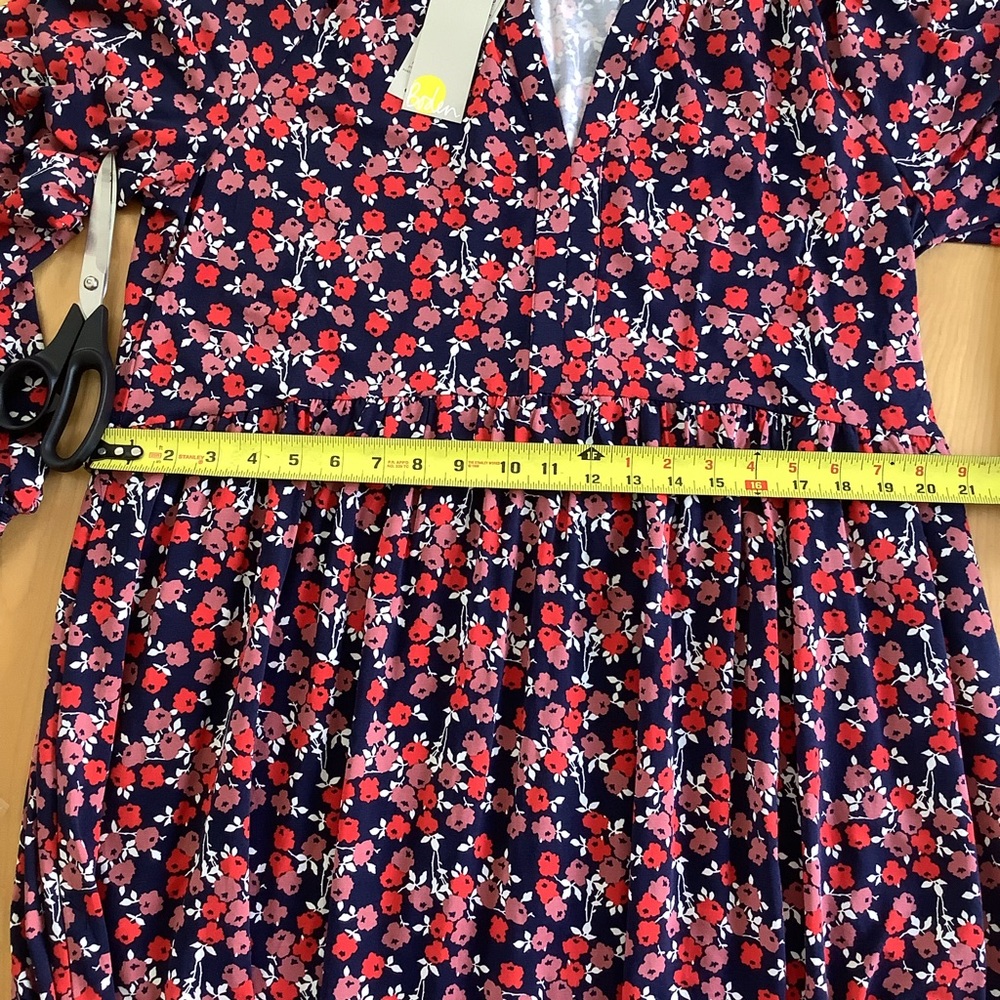 NWT Boden Willow Jersey Midi Dress V-Neckline Size 16 - Picture 8 of 8